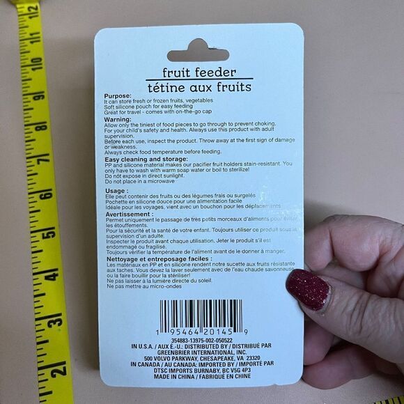 NEW Angel of Mine Baby Infant Fruit Feeder Sooth Teething Food Pacifier X3 - Picture 3 of 6